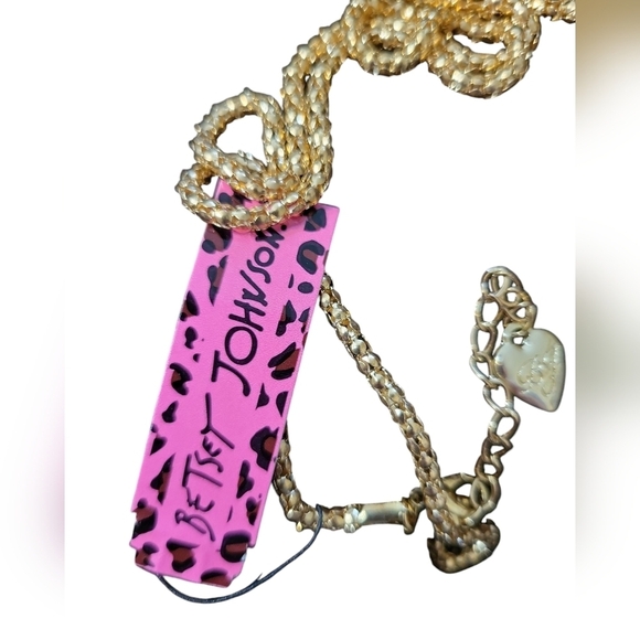 Gold Necklace with Red Floral Pendant Betsey Johnson Turtle Head And Feet Move - Picture 4 of 6